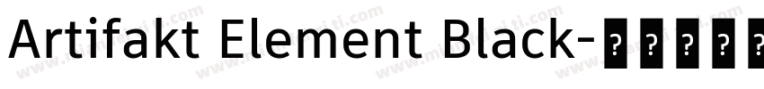 Artifakt Element Black字体转换